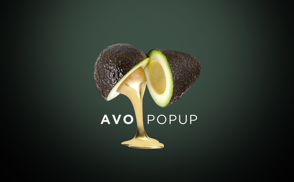 Avocado pop up concept Avocado pop up concept